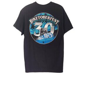 Daytona Beach 2022 30th Biketoberfest T-Shirt Florida Logo Cotton Medium NWT NEW
